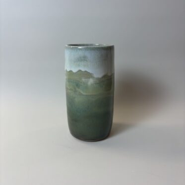 Vase 15 cm - MARBÆK, grøn/blå